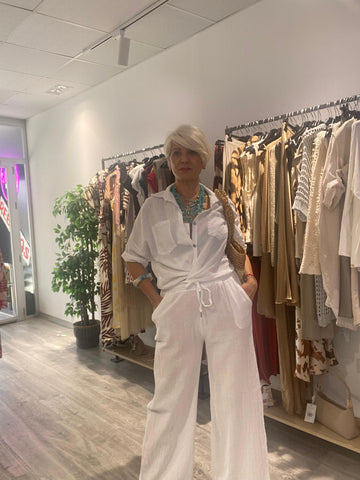 Conjunto lino blanco
