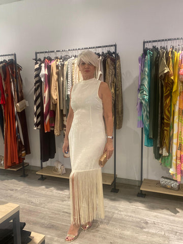 Vestido flecos Vera