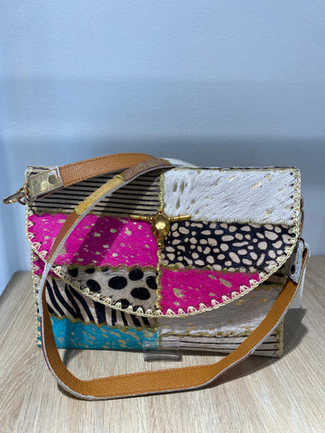 Bolso toro piel multicolores