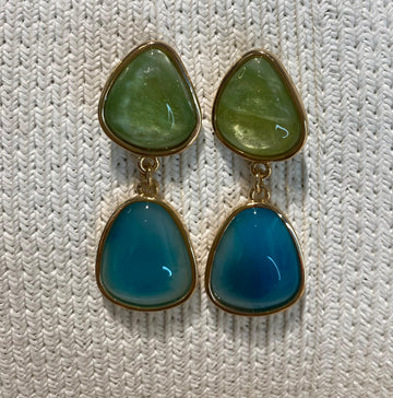 Pendientes agua Marina