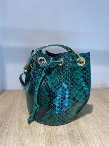 Bolso piel print serpiente