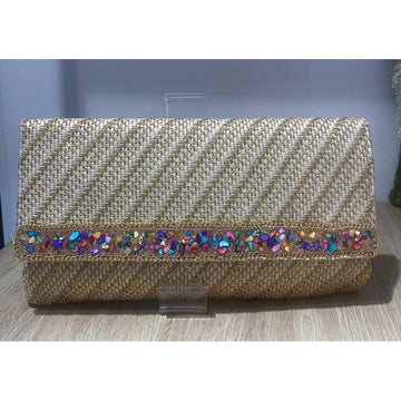 Bolso de Rafia dorado