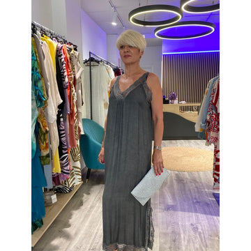 Vestido lencero seda