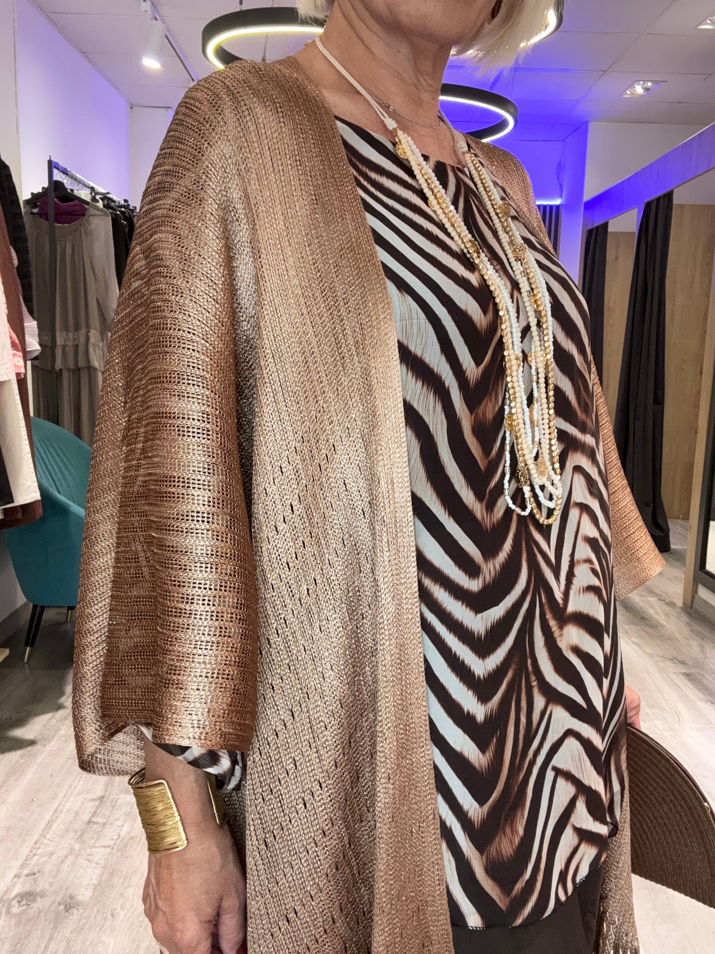 Caftan flecos boho