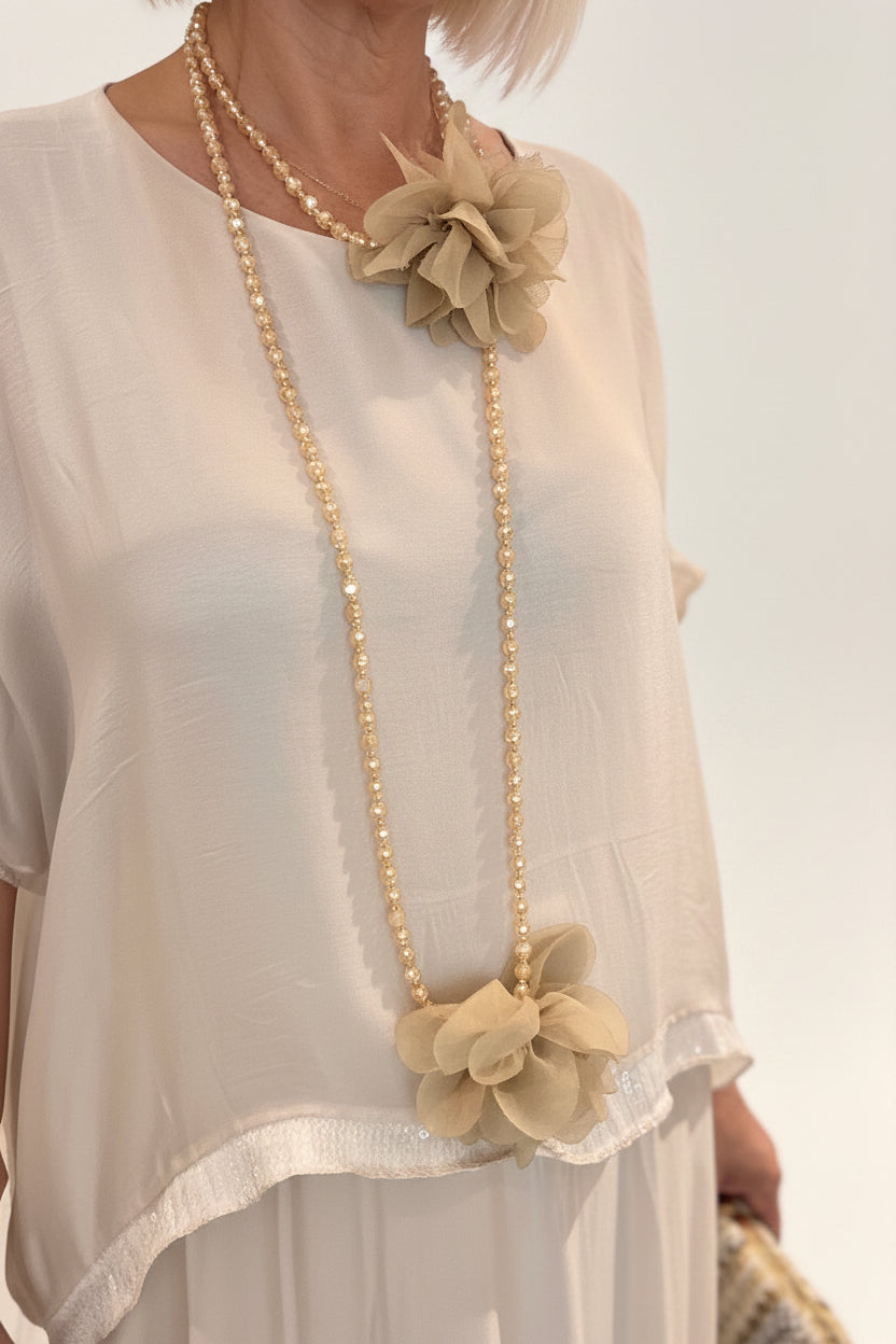 Vestido seda Génova