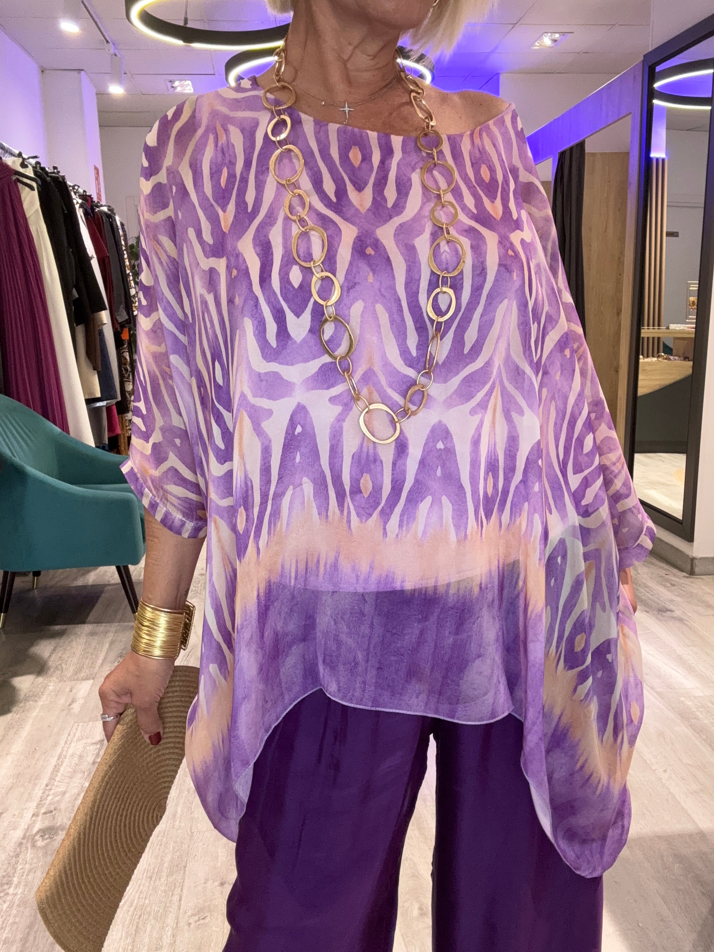 Conjunto seda Violet
