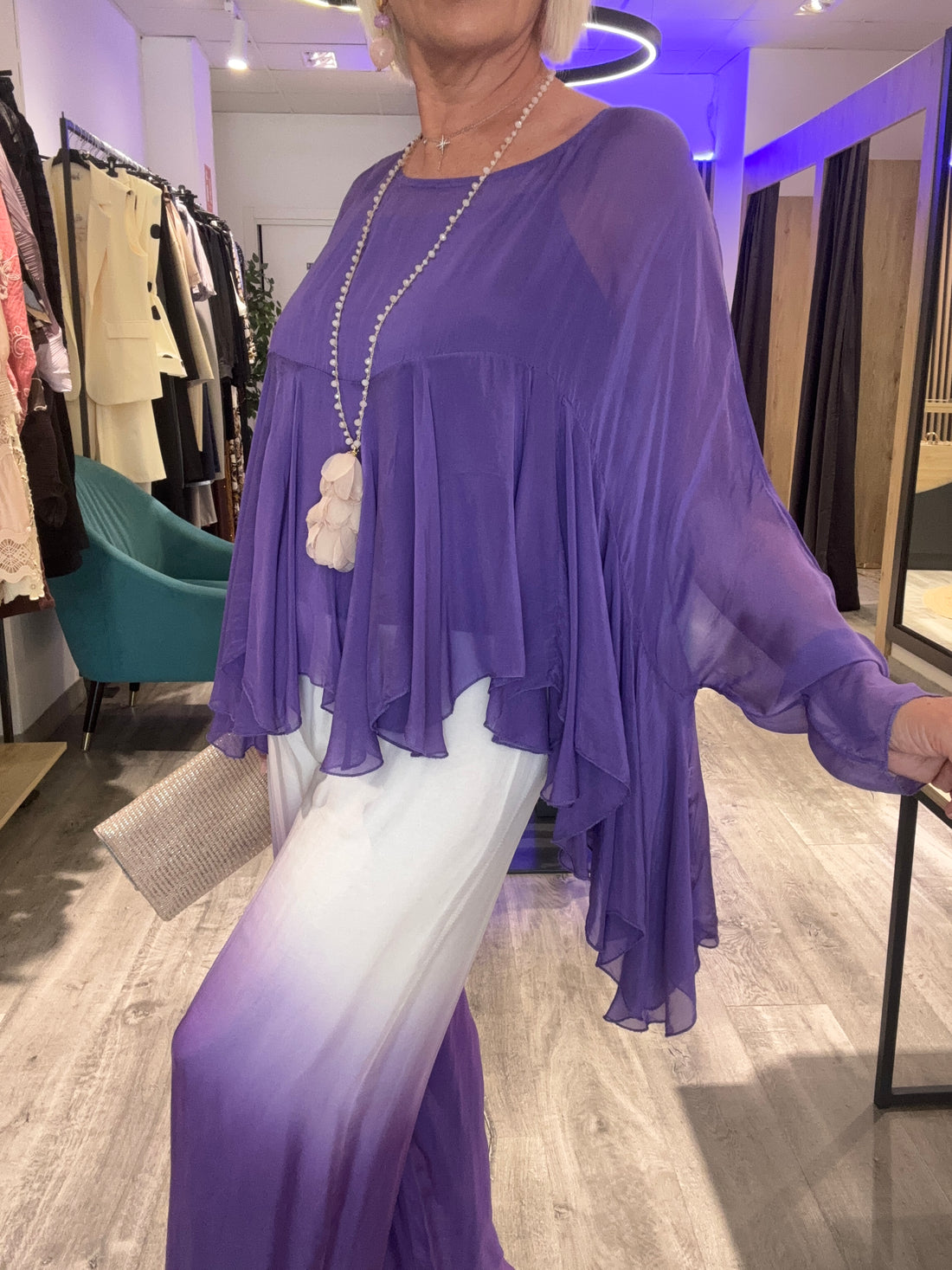 Blusa Silk asimétrica