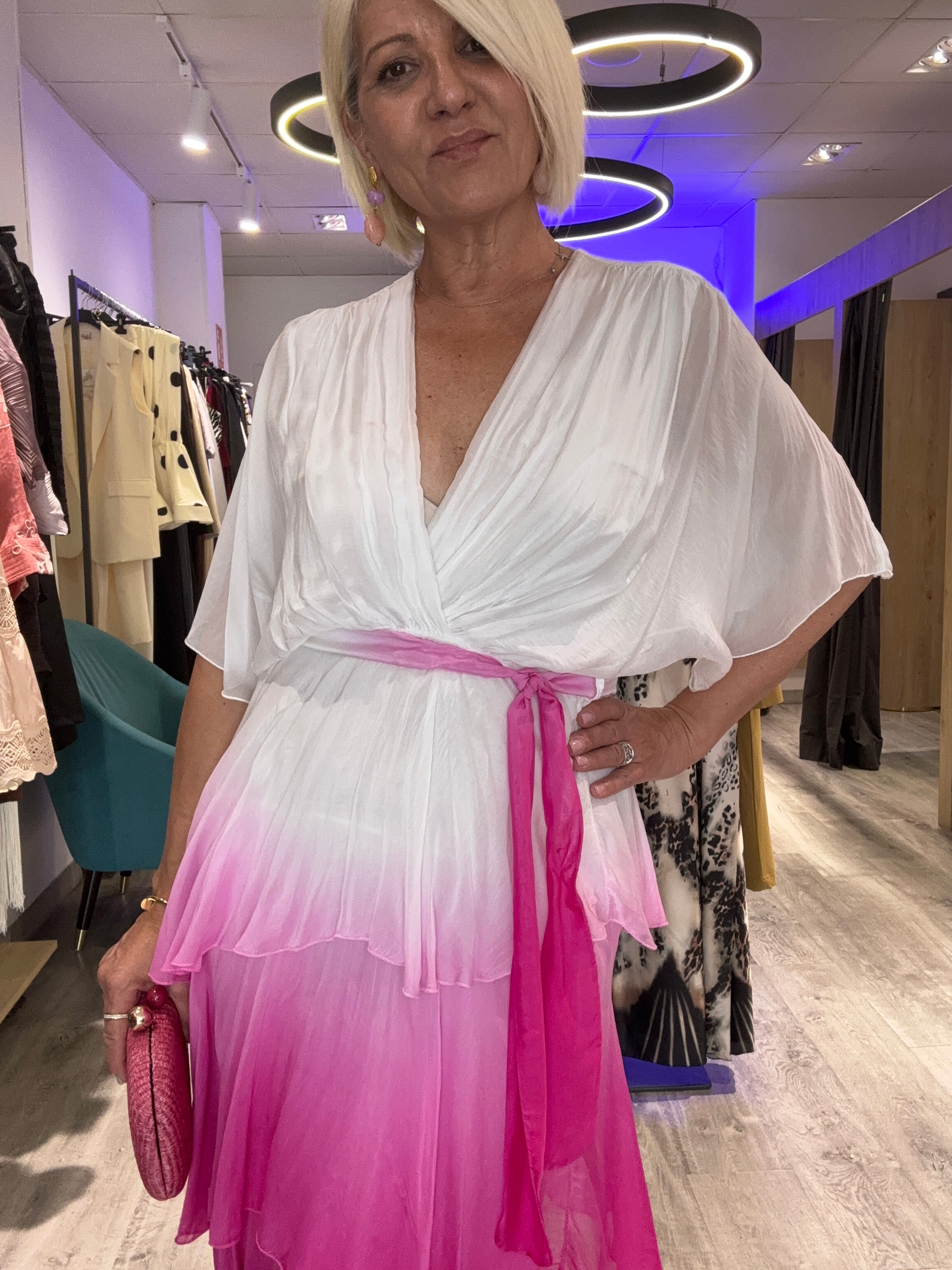 Vestido seda Toscana