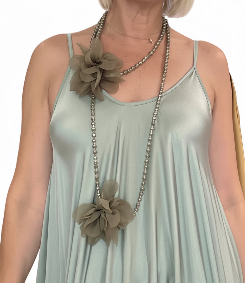 Collar Flor Verde