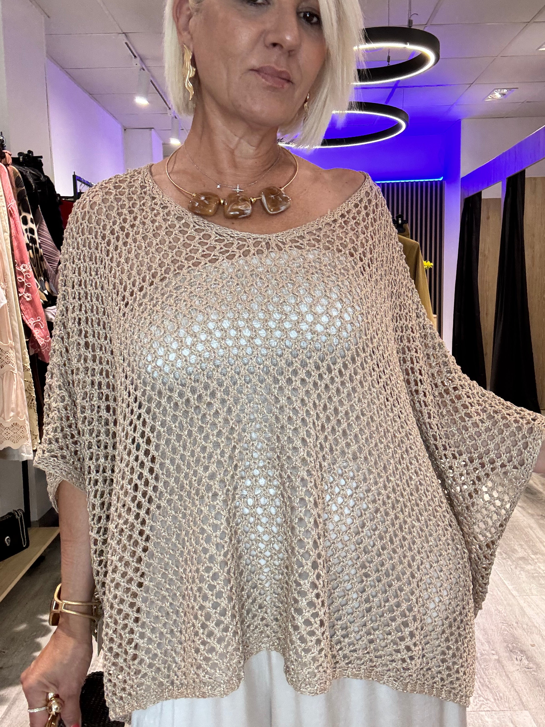 Poncho Lurex