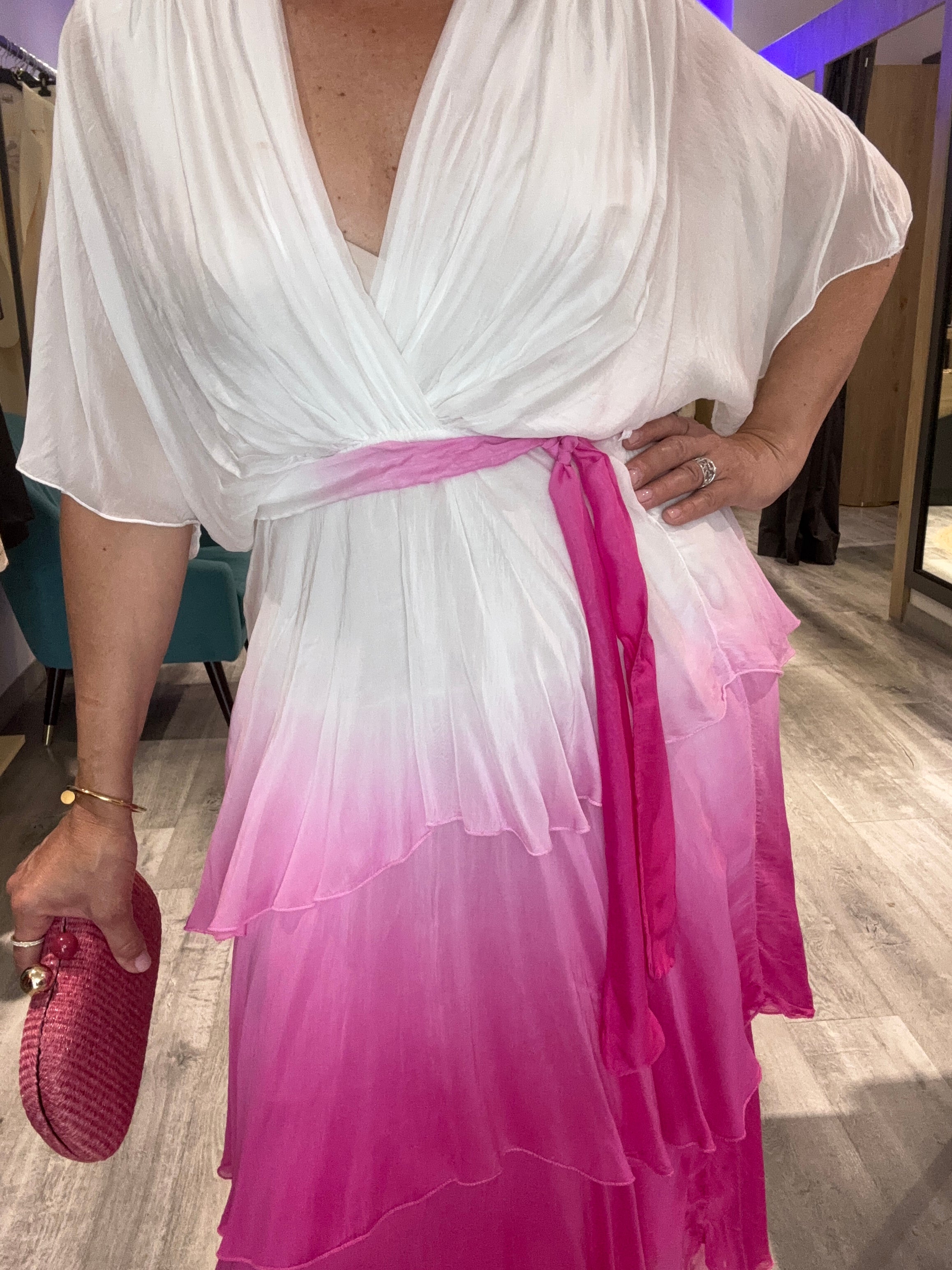Vestido seda Toscana