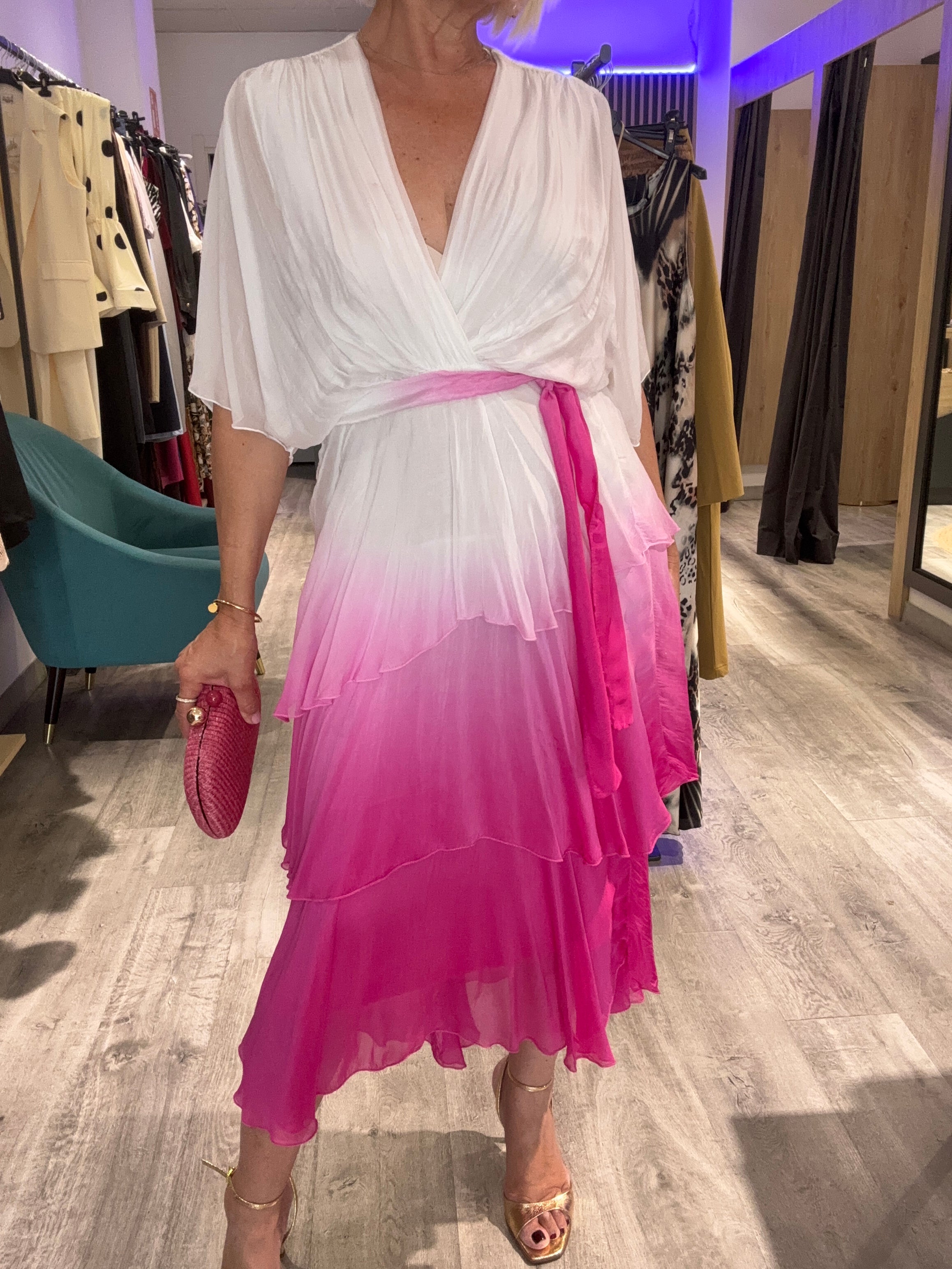 Vestido seda Toscana