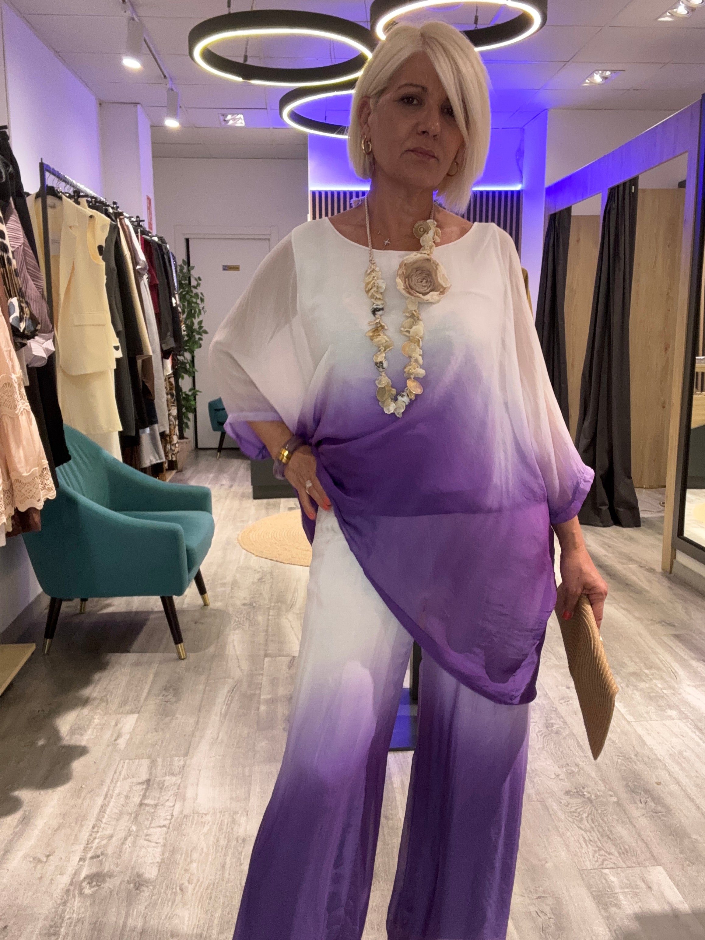 Blusa Silk Violet