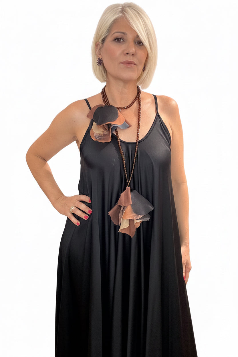 Vestido lencero satén