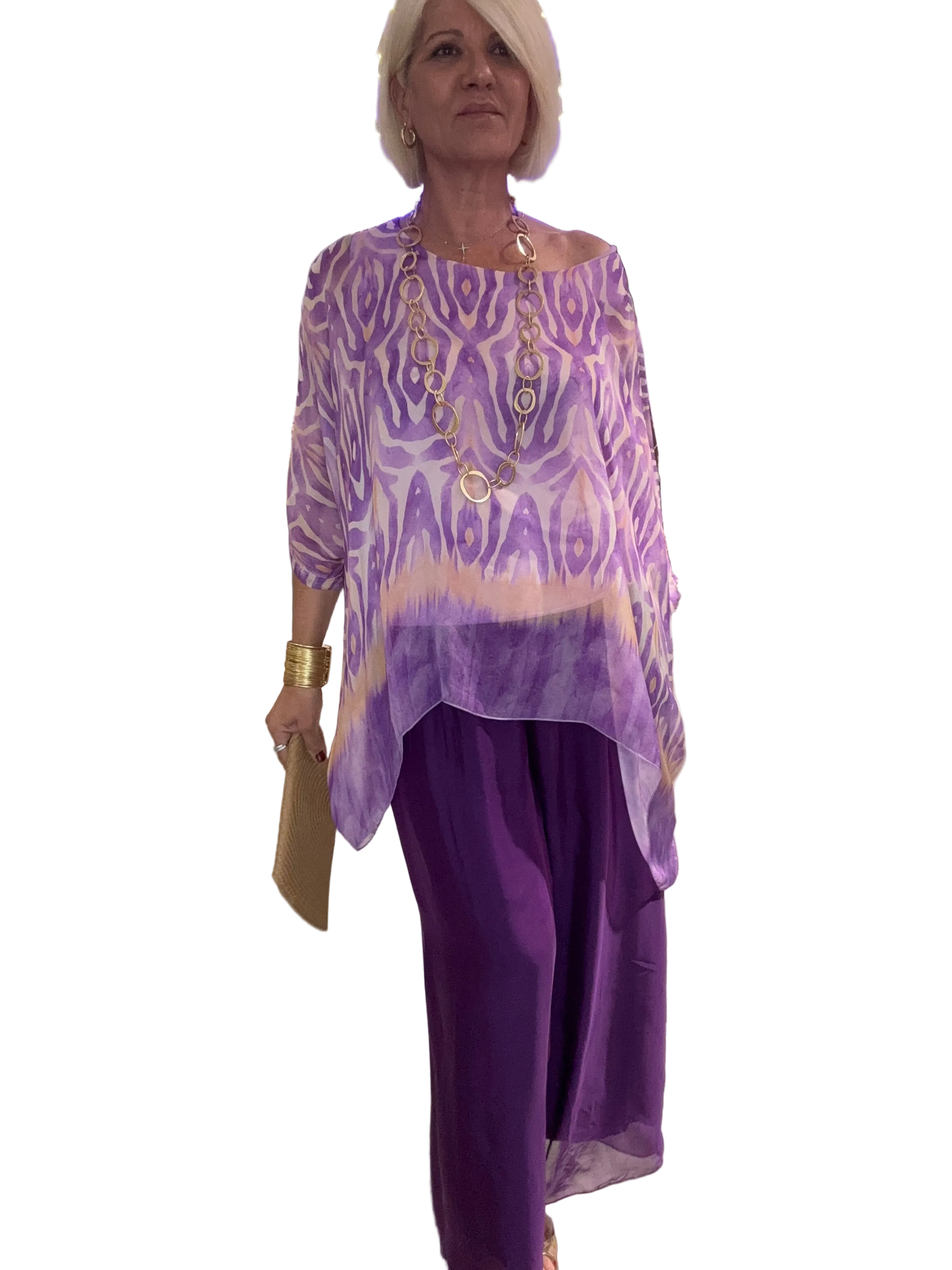 Conjunto seda Violet