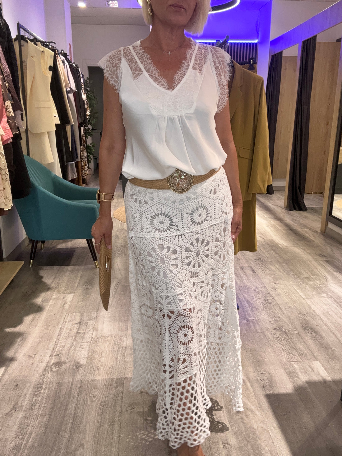 Falda crochet Boho