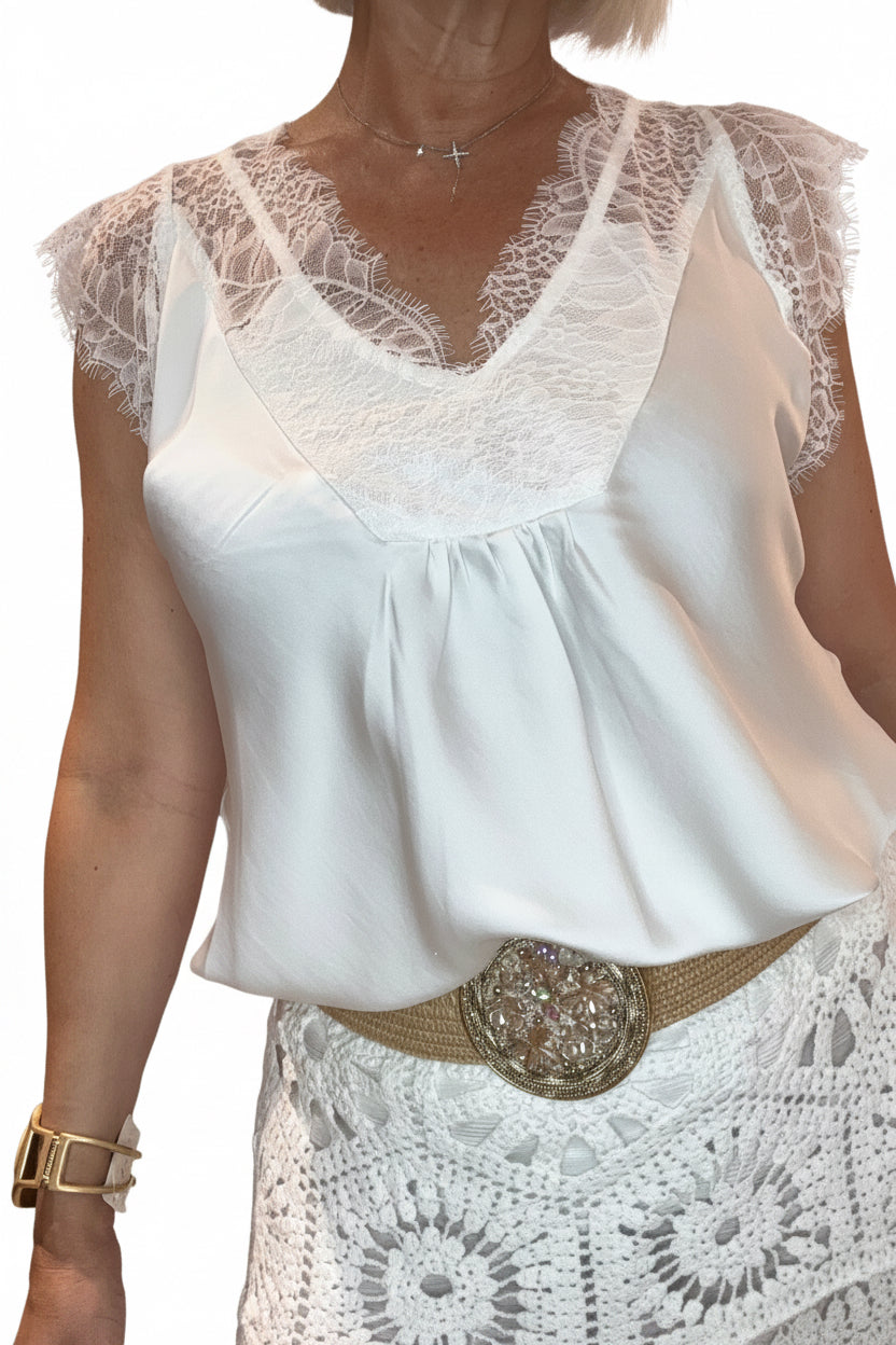 Top lencero Blonda