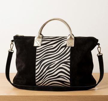 Bolso piel serraje
