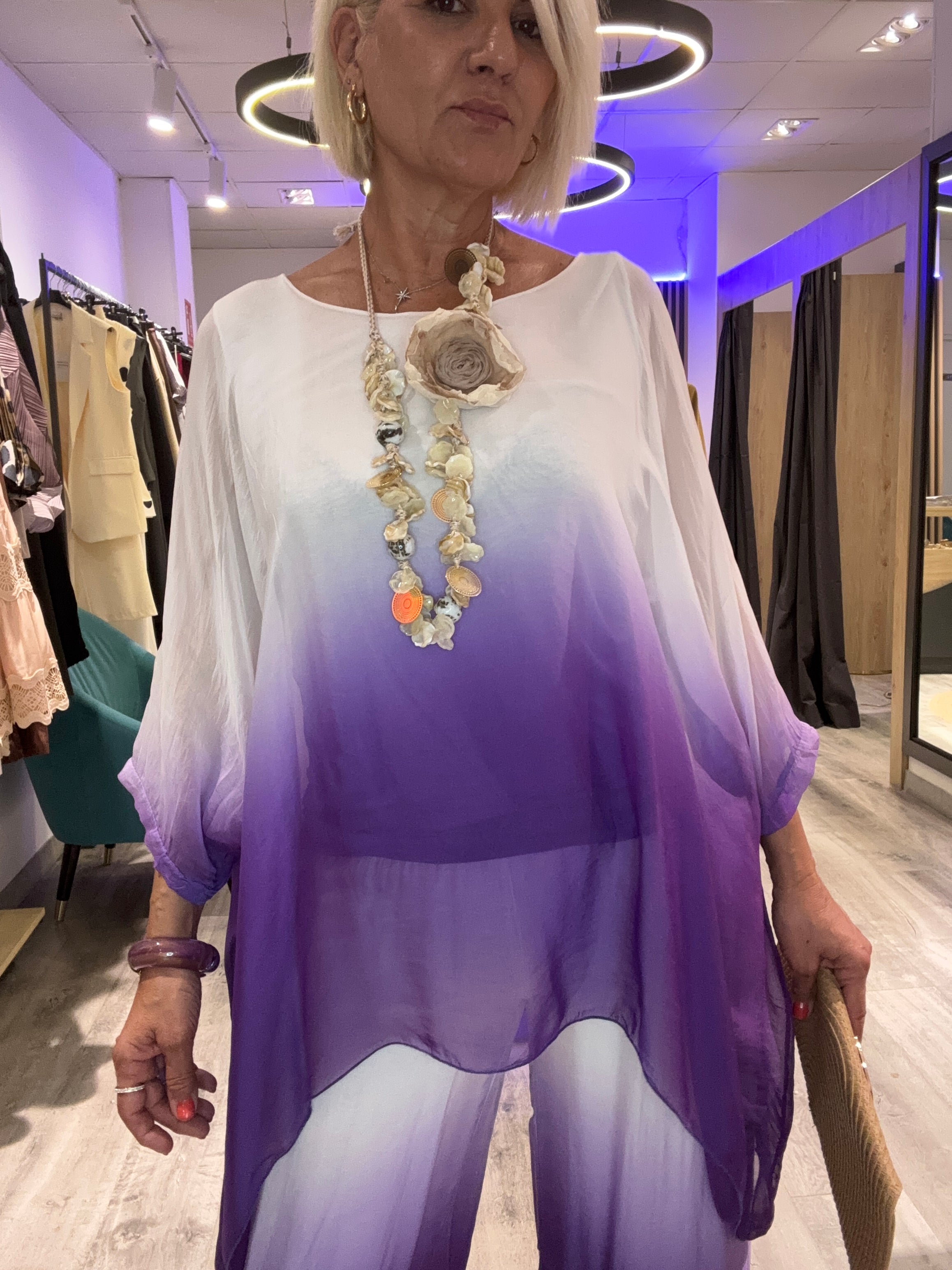 Blusa Silk Violet