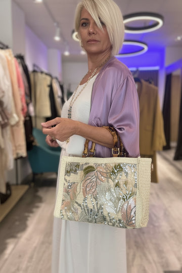 Bolso Tote Flores Pallets