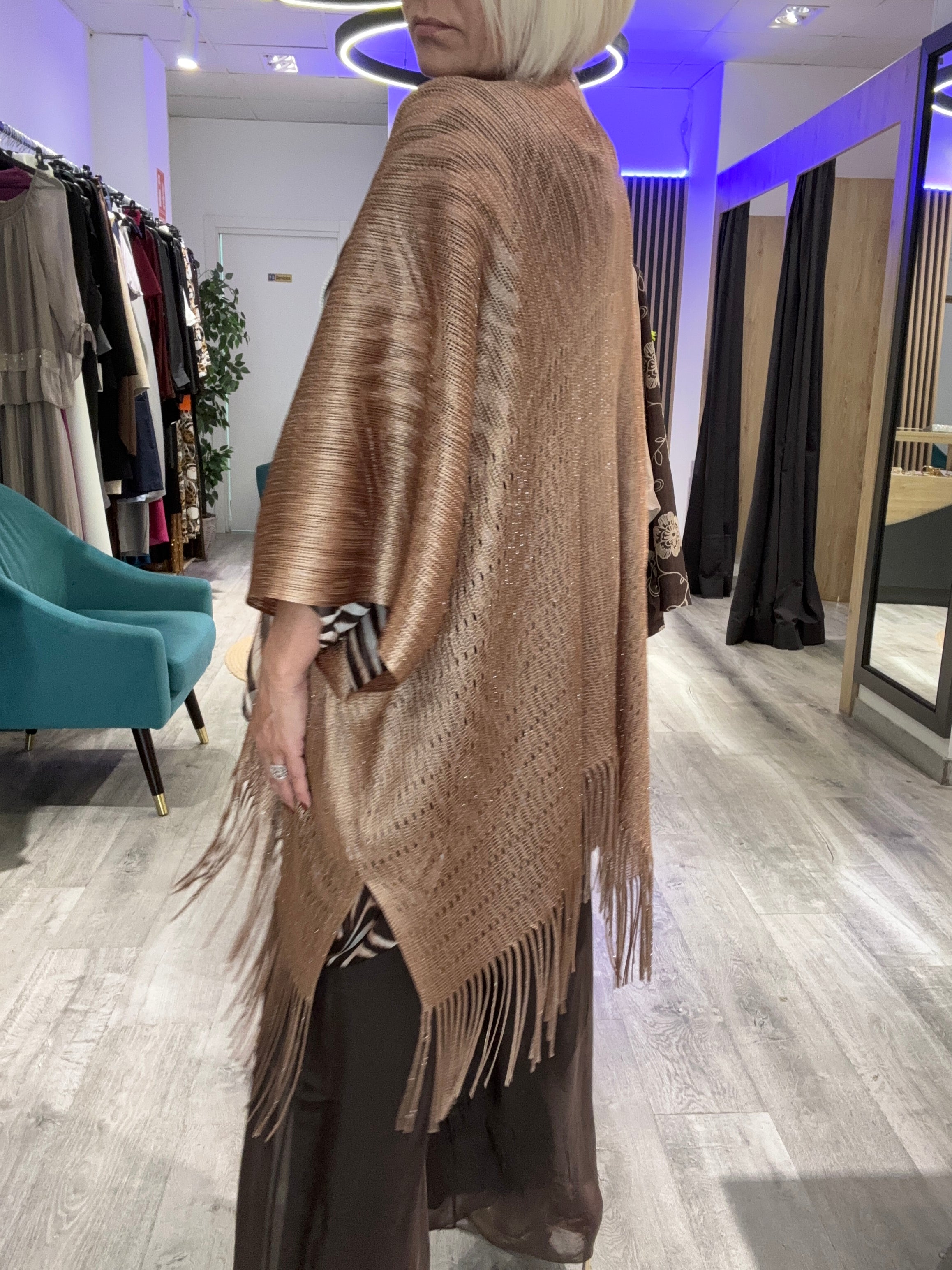Caftan flecos boho