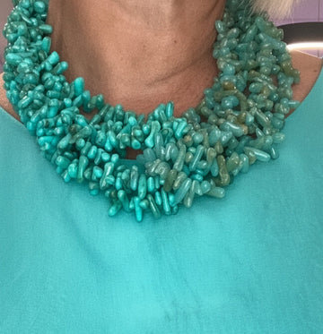 Collar Coral Turquesa