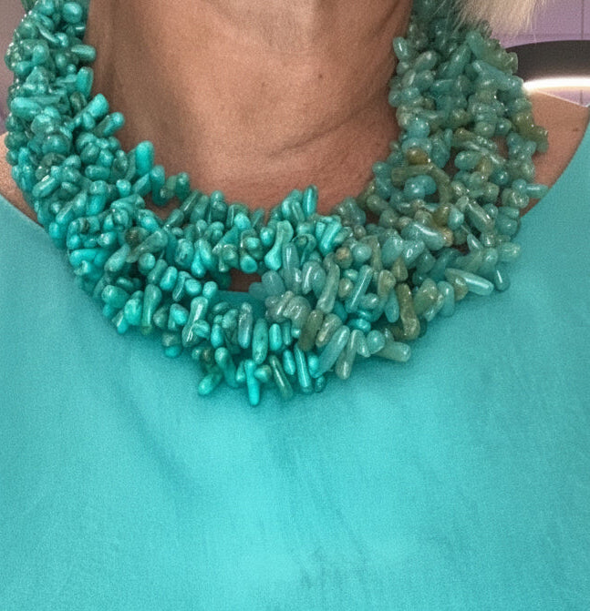 Collar Coral Turquesa