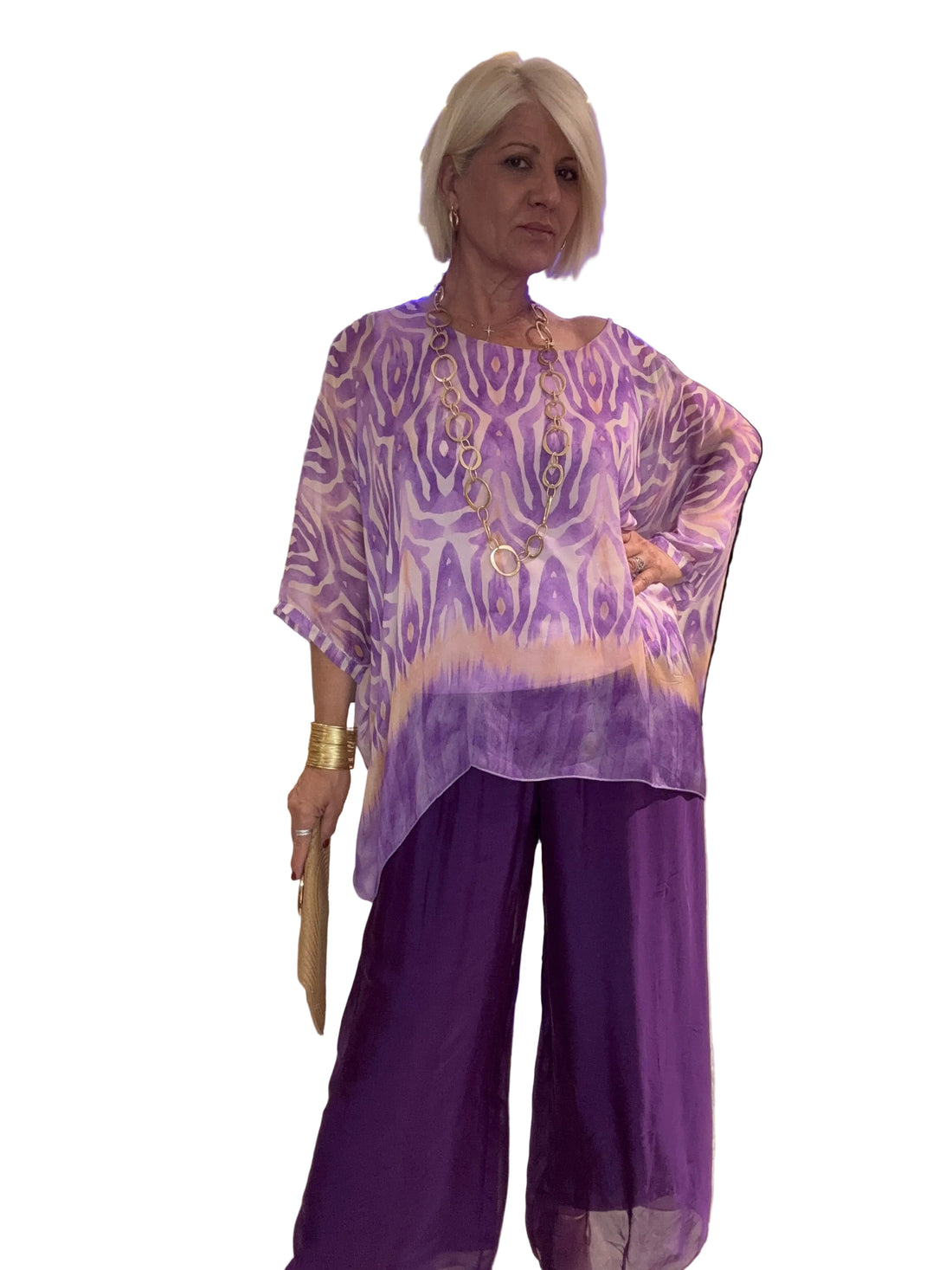 Conjunto seda Violet