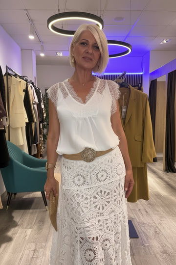 Falda crochet Boho