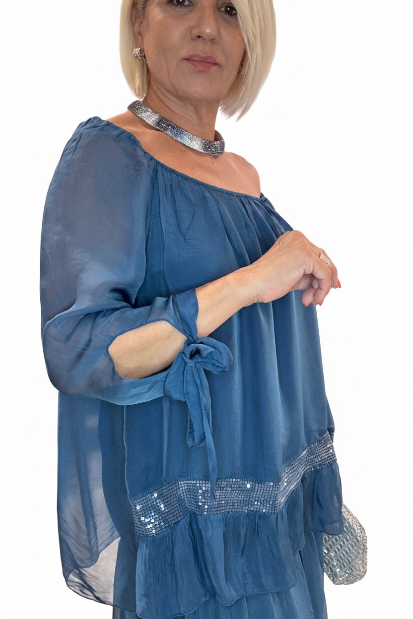 Vestido seda Estelar