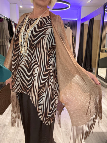 Caftan flecos boho