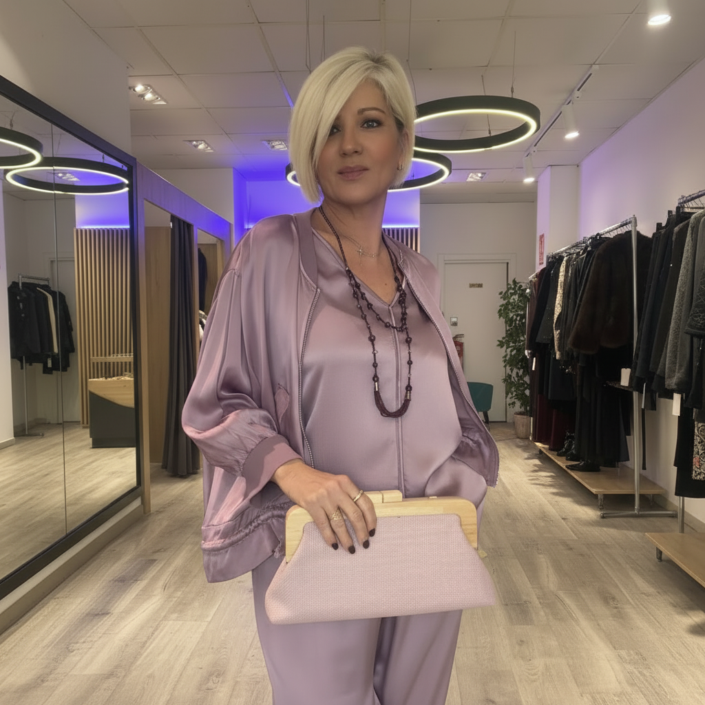 Conjunto Liliana satén