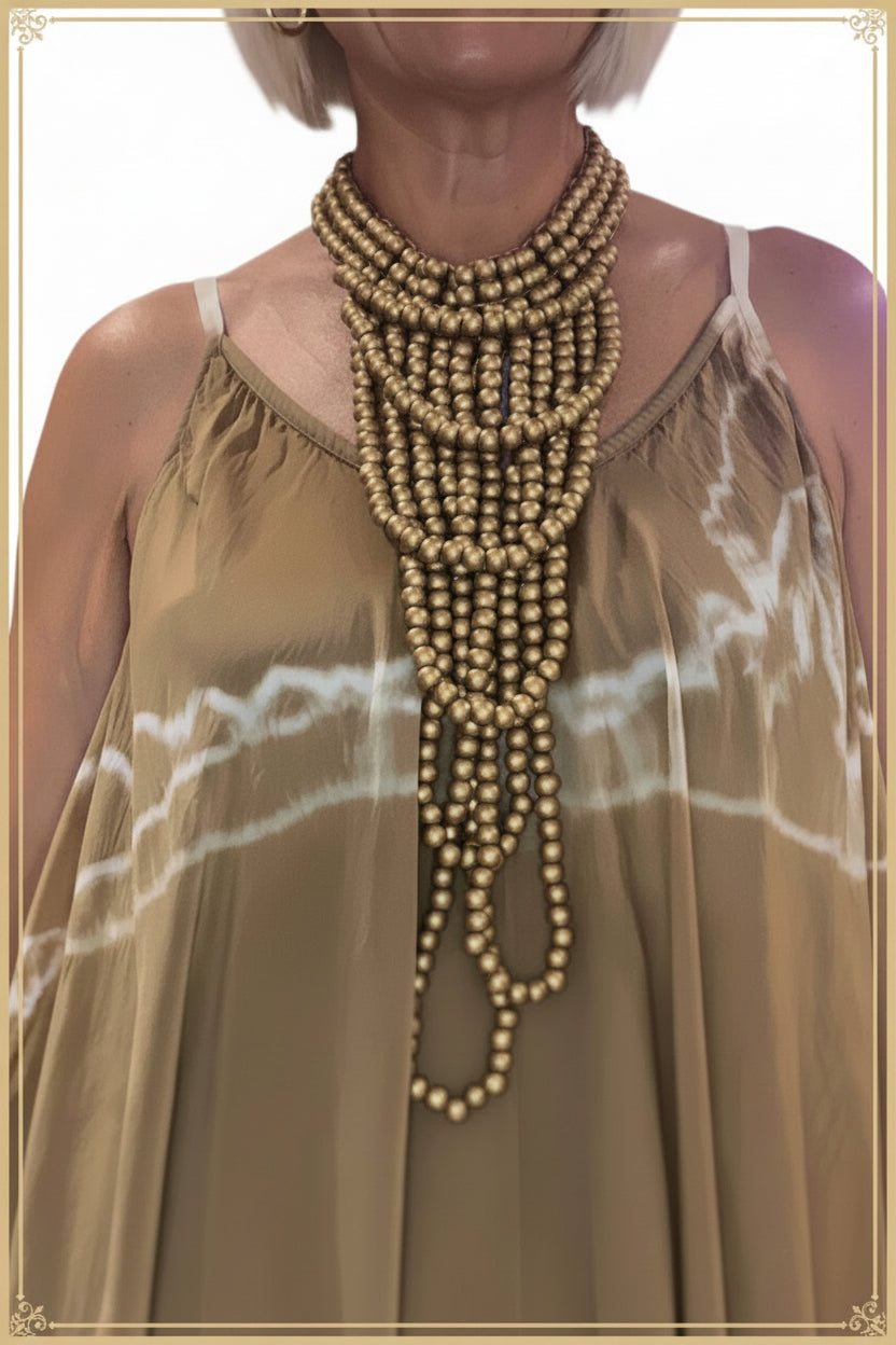 Collar cuentas cascada