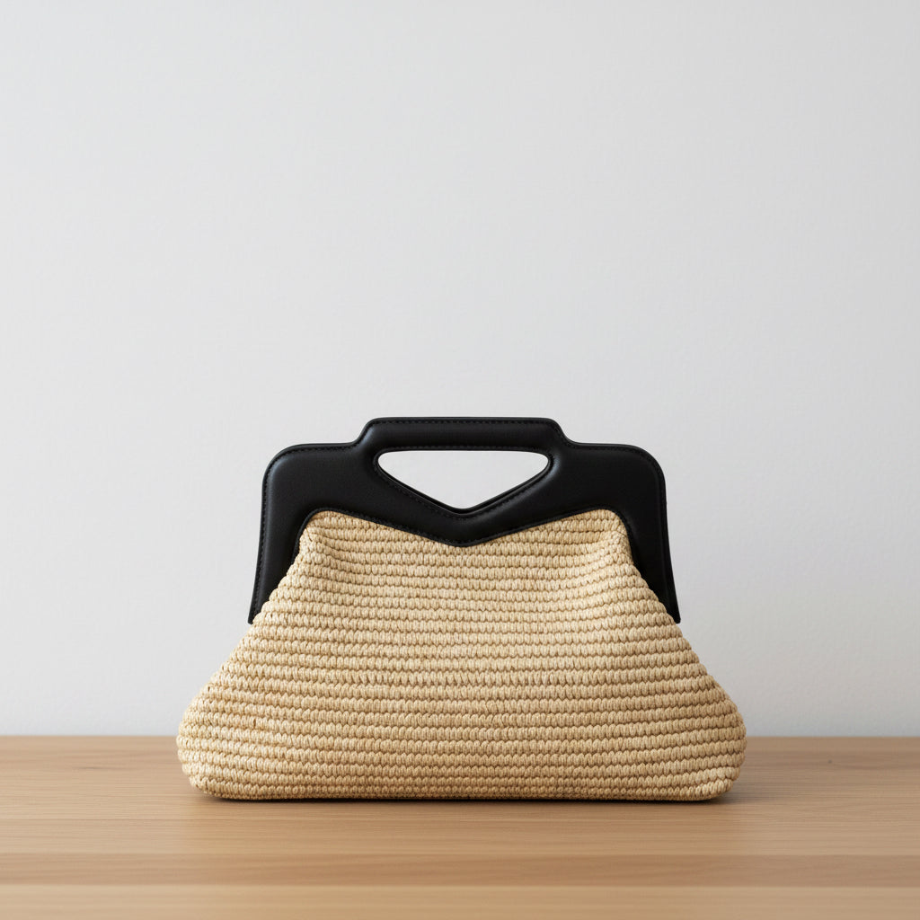 Bolso rafia Minimalista