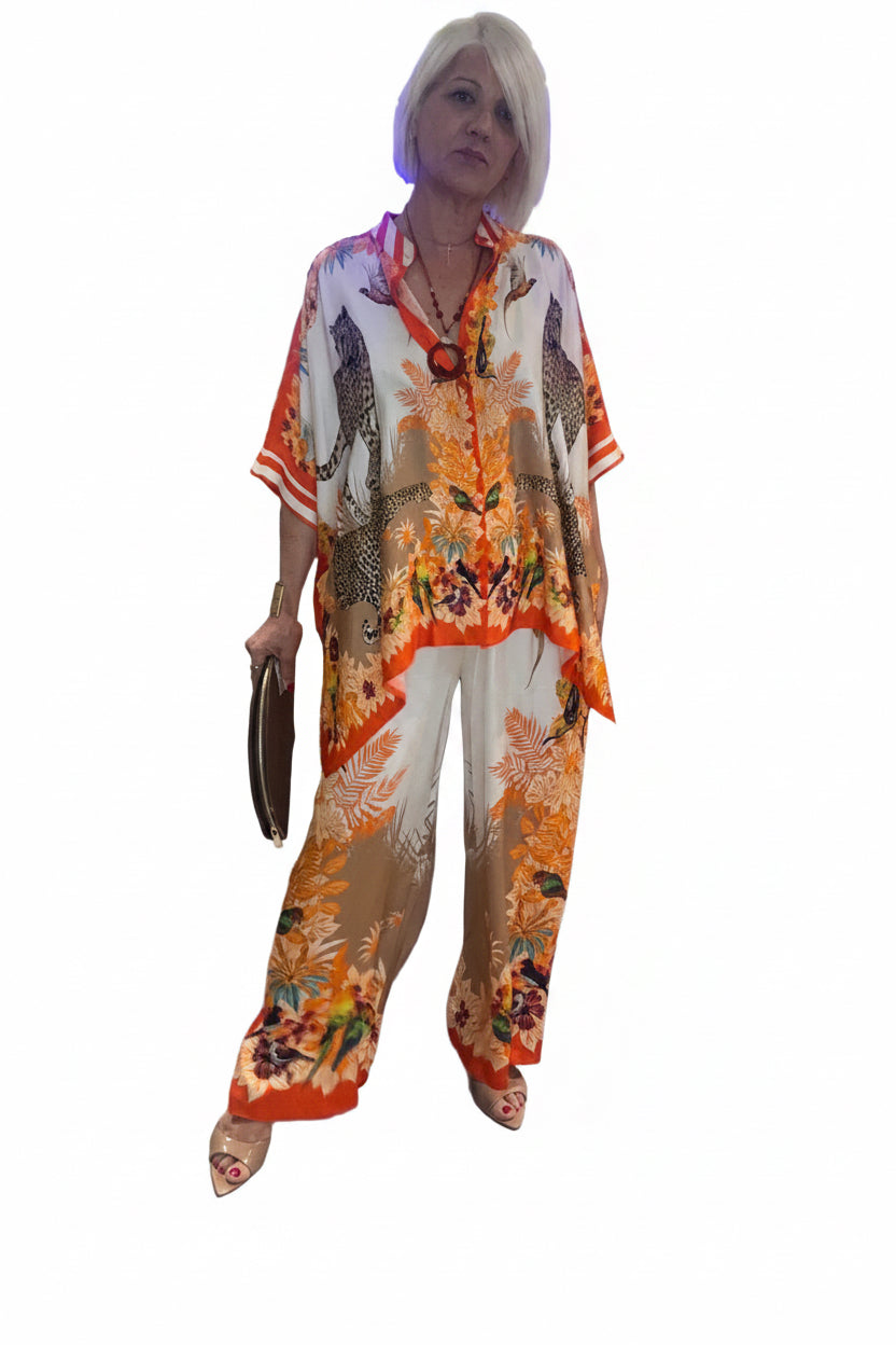Conjunto blusa y pantalón Zabana