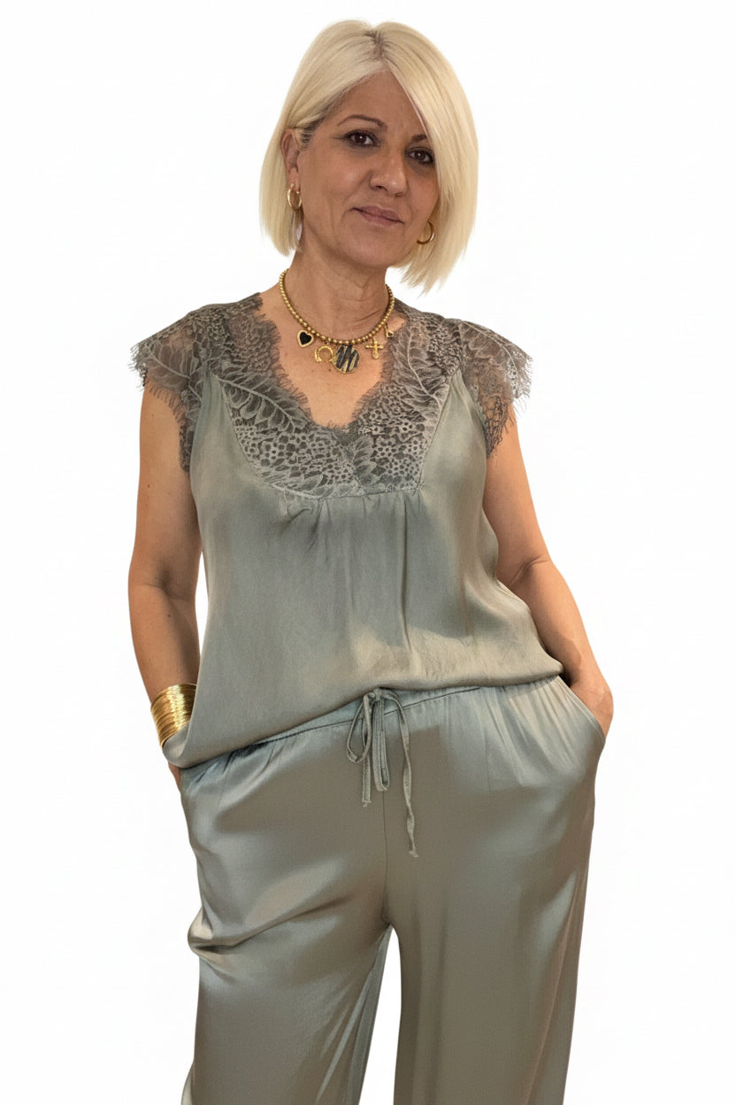 Top lencero Blonda