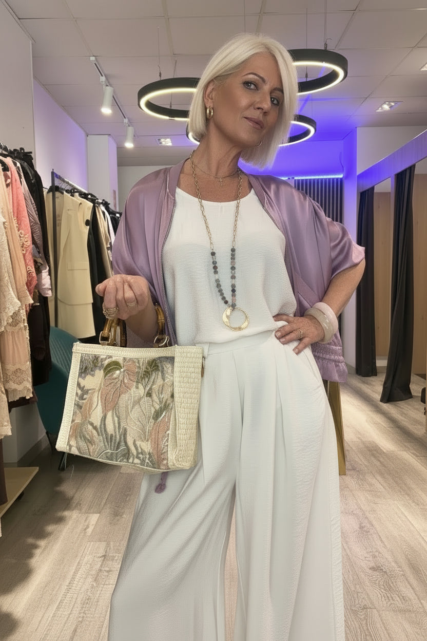 Bolso Tote Flores Pallets