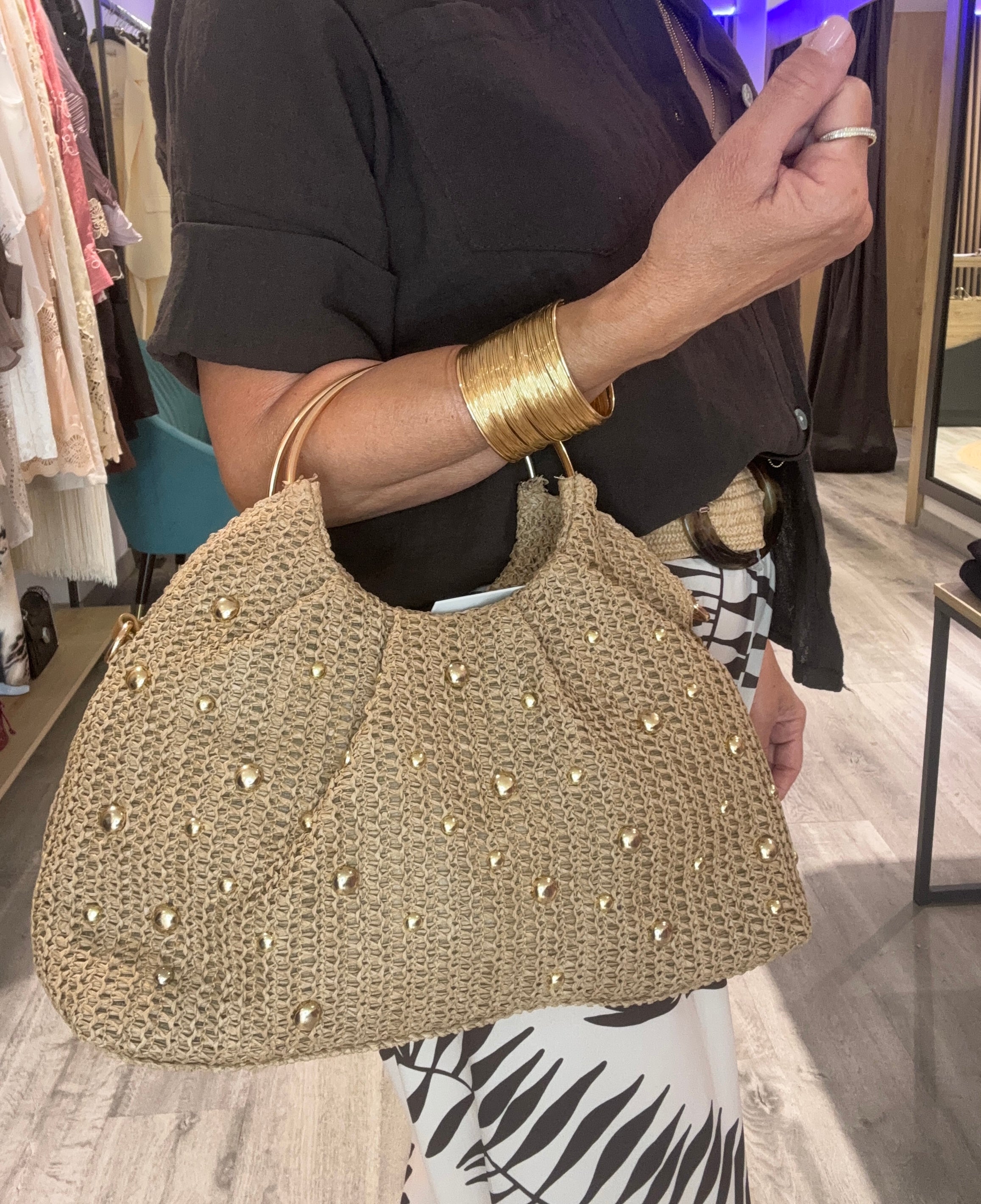 Bolso de Rafia Natural