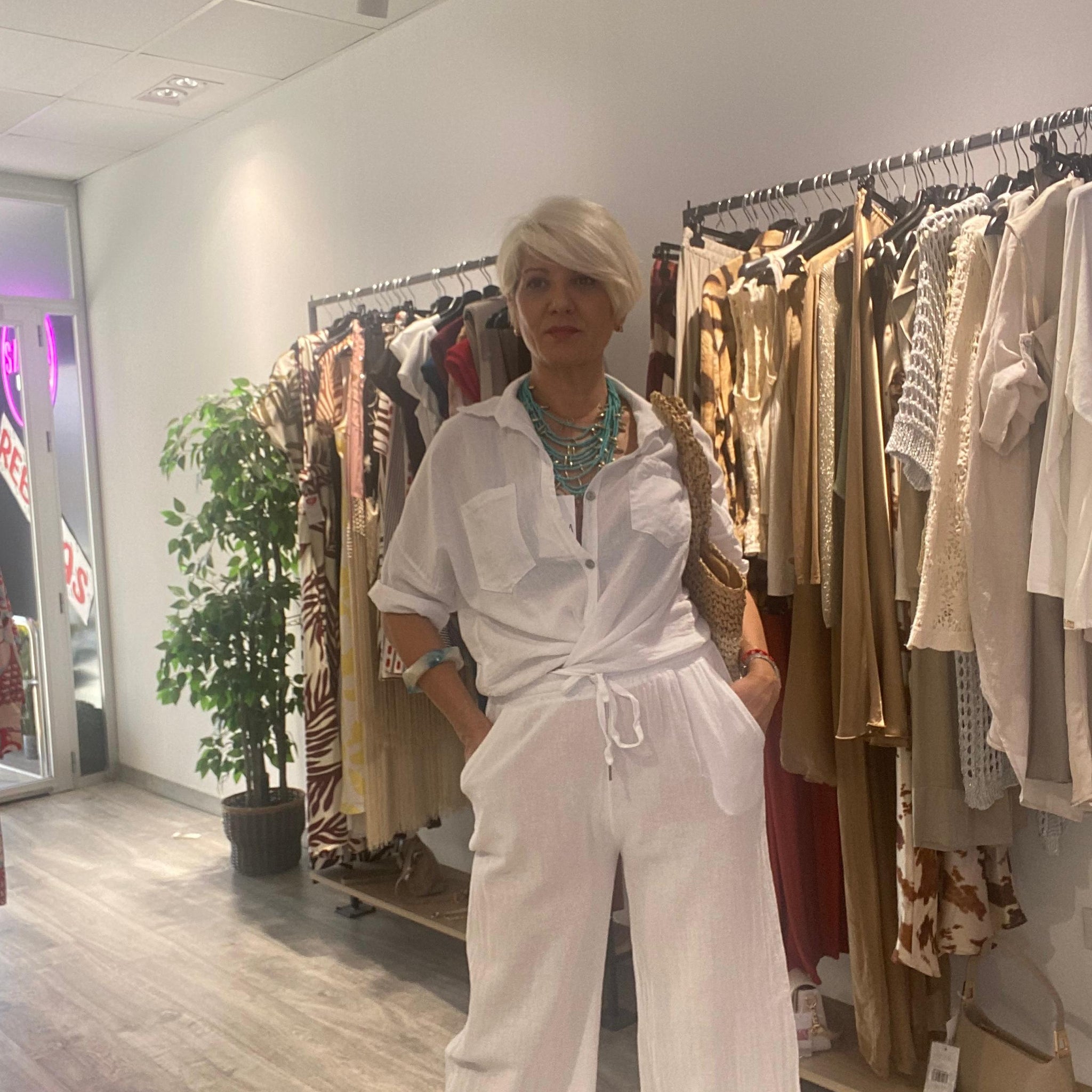 Conjunto lino blanco