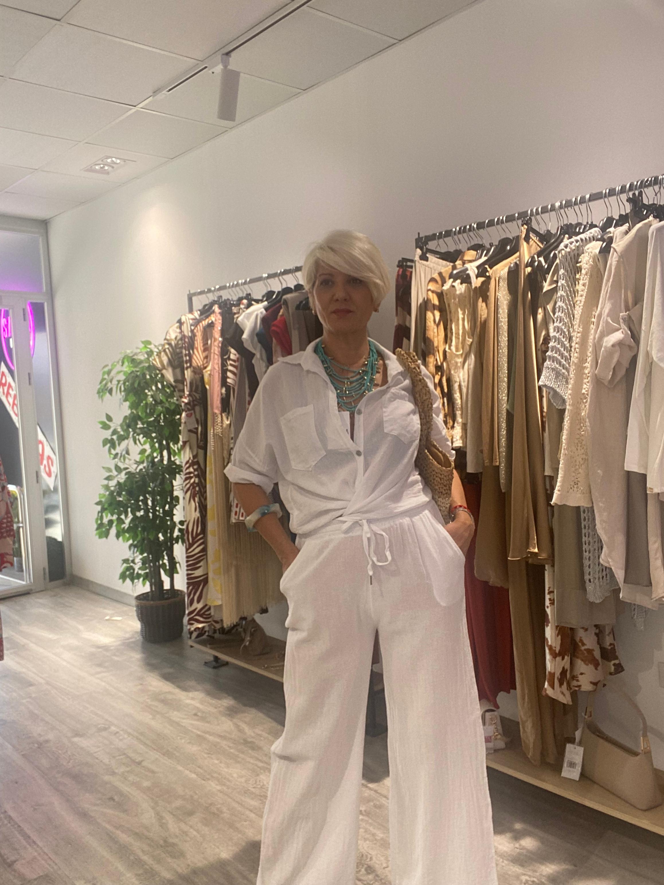 Conjunto lino blanco