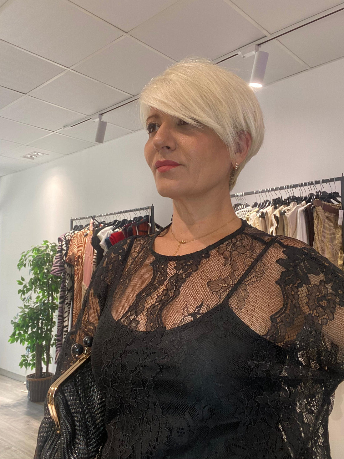 Vestido lencero con top lencero