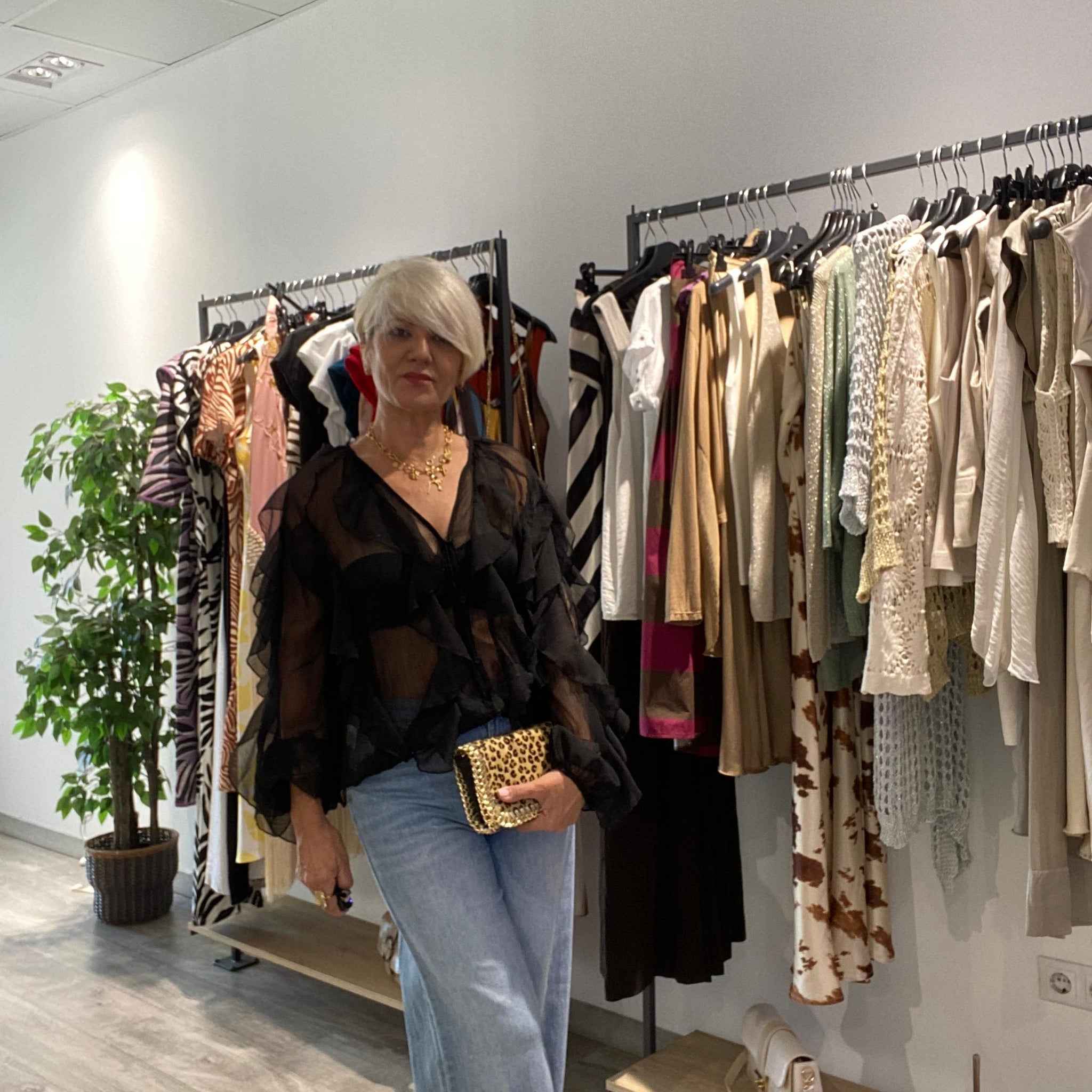 Camisa seda Boho