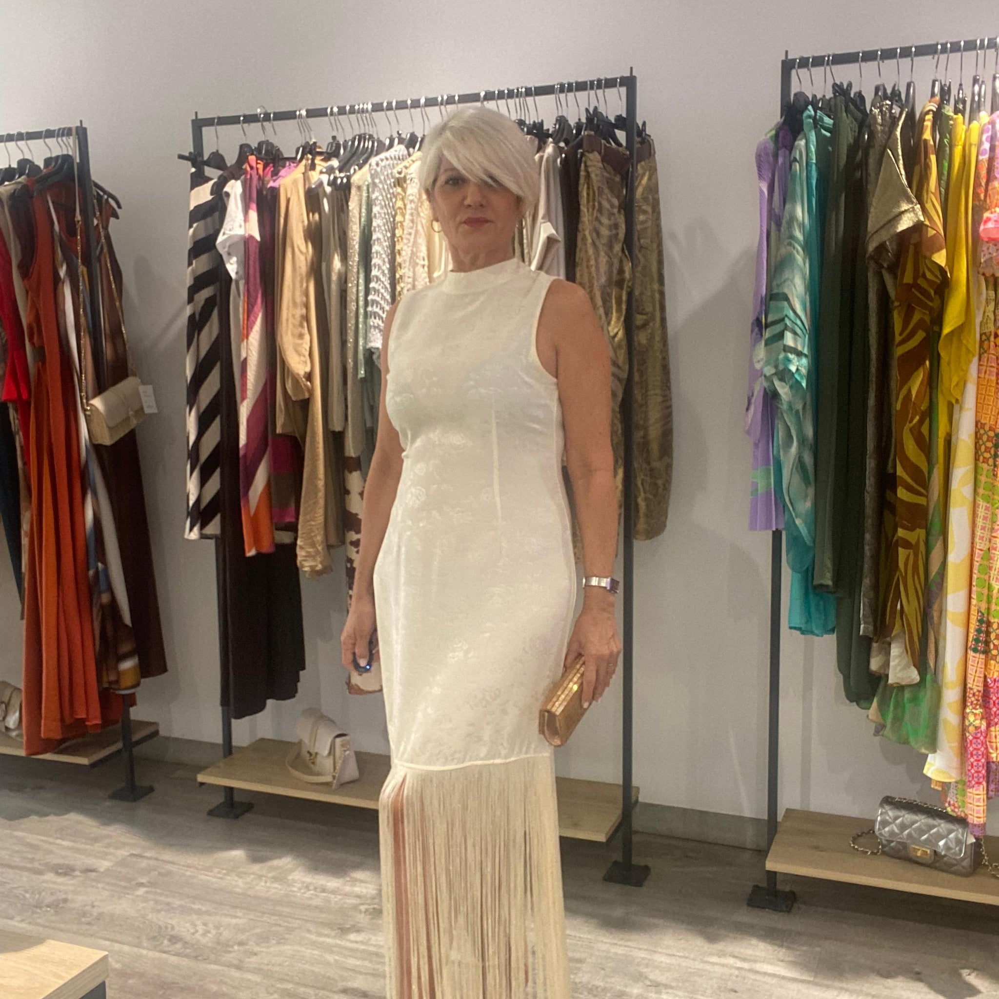 Vestido flecos  Vera