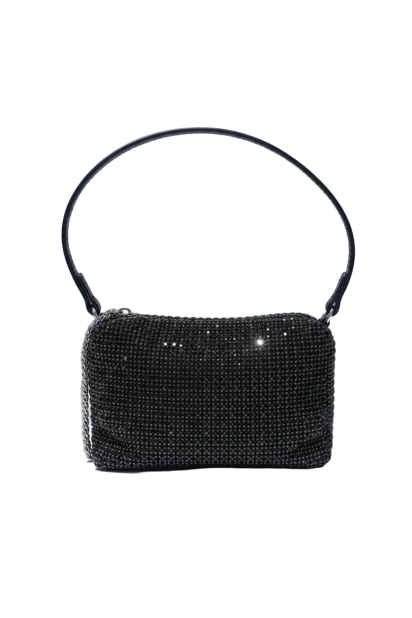 Bolso con brillo y cadena