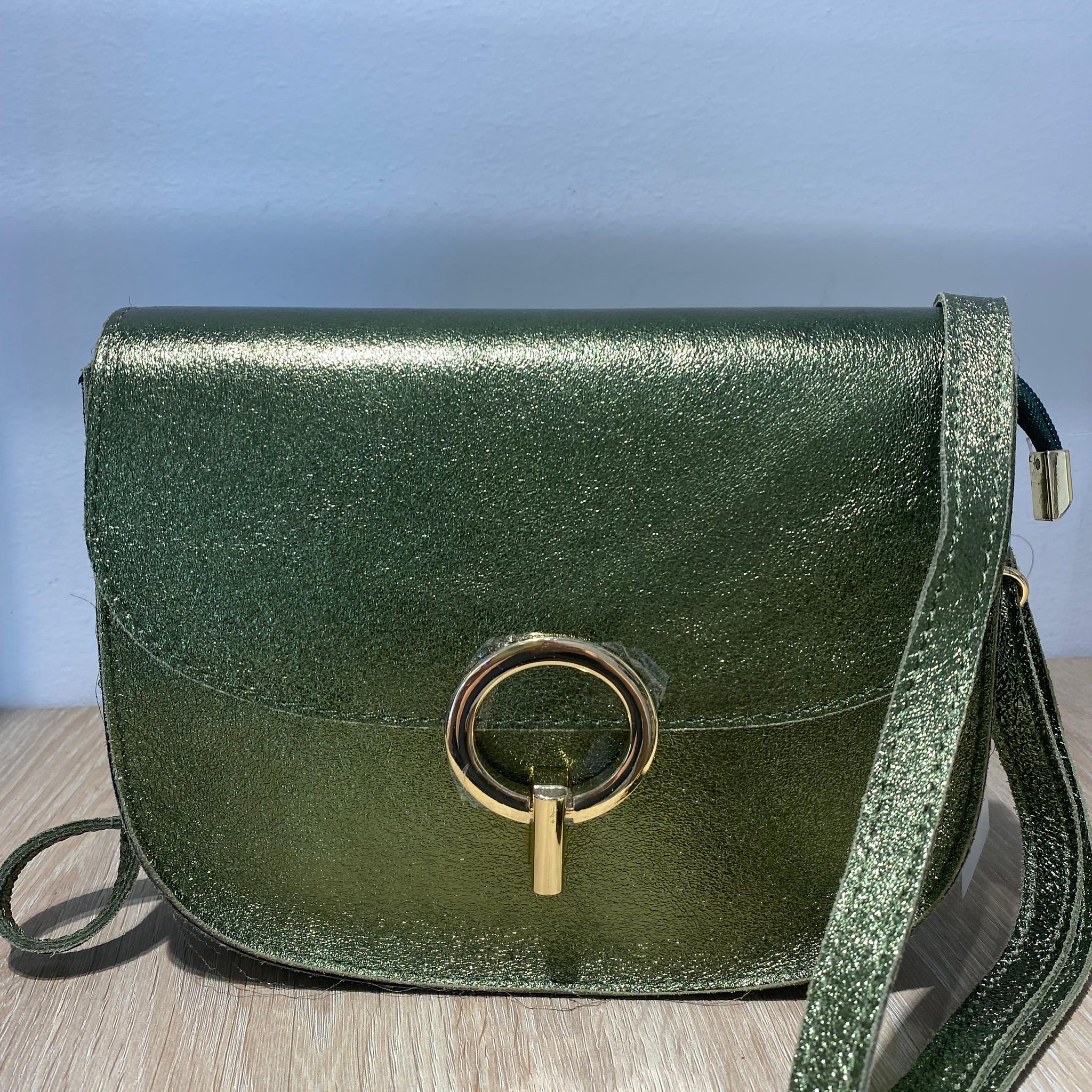 Bolso verde brillo