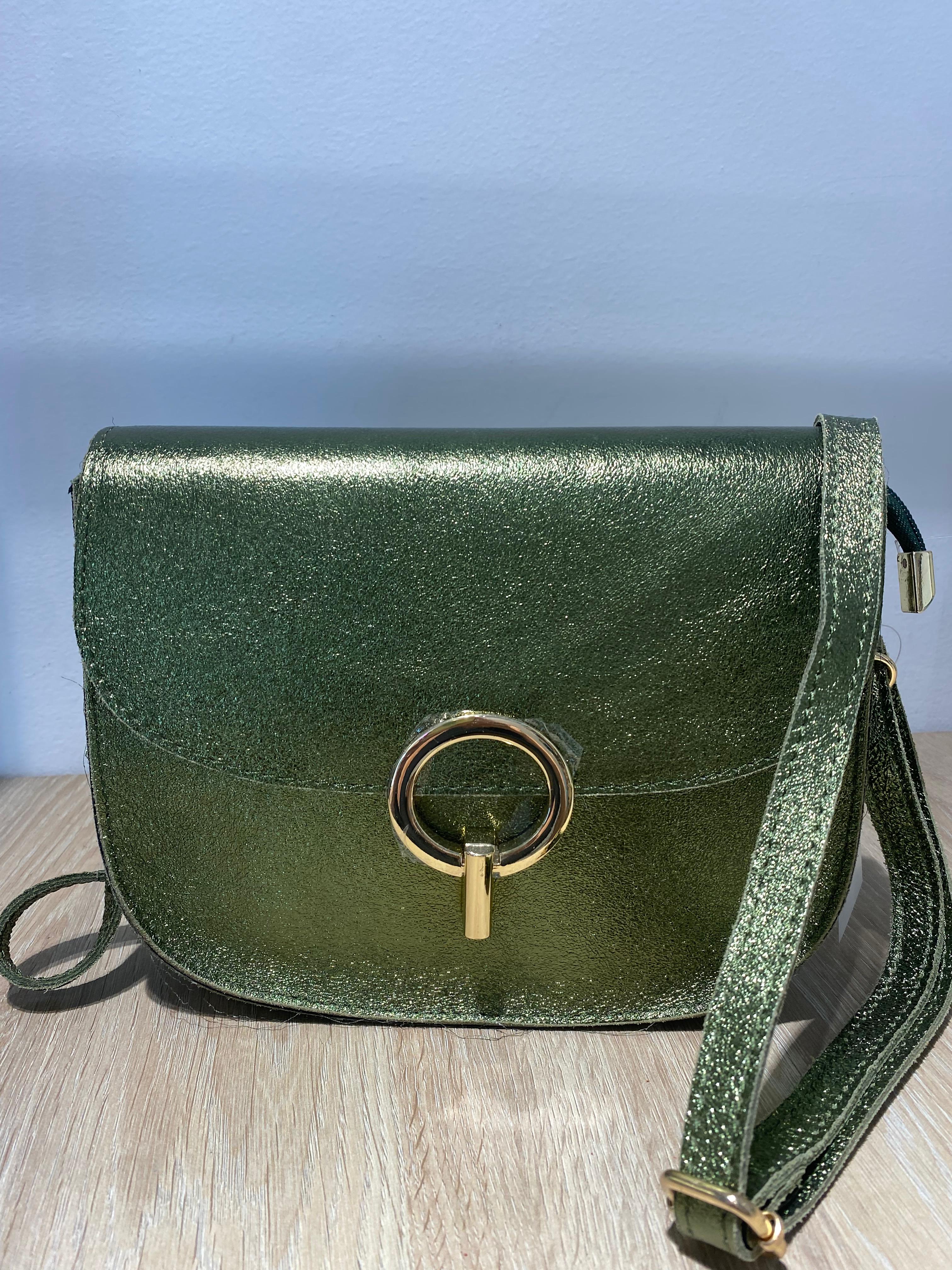 Bolso verde brillo