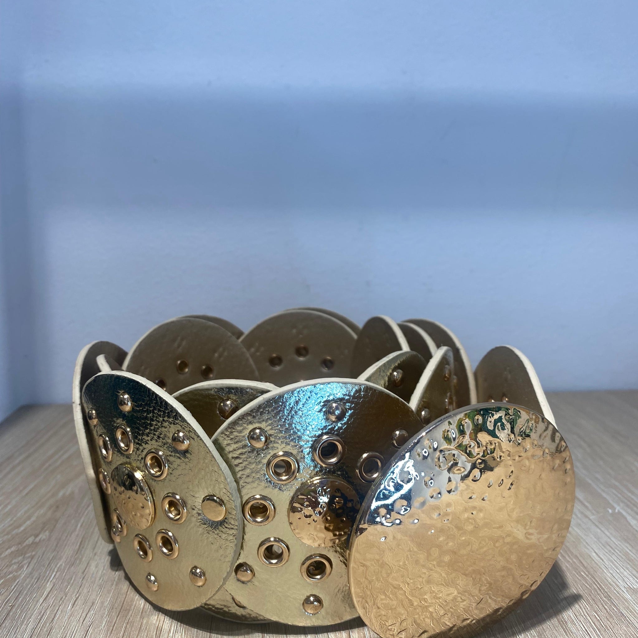 Cinturon boho dorado