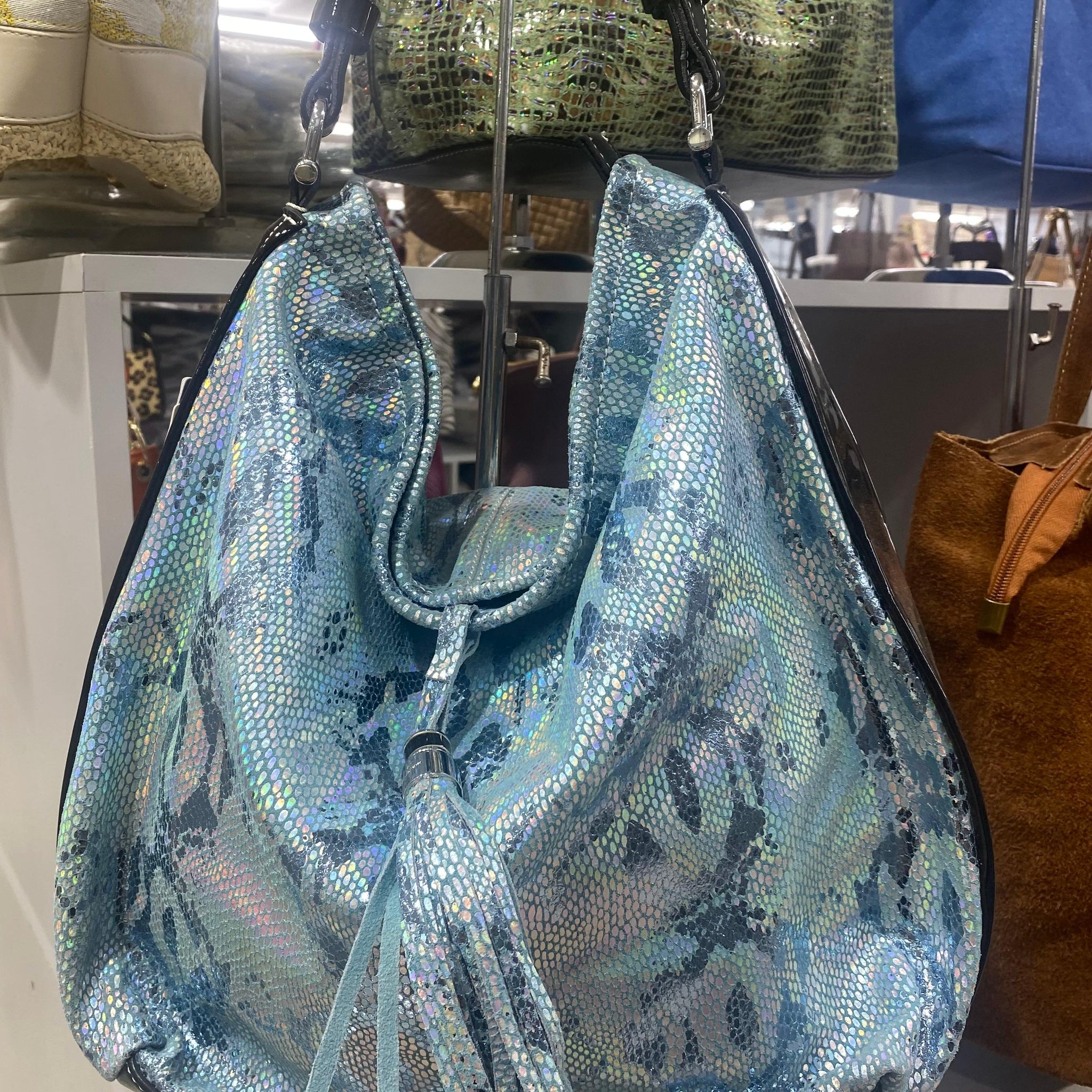 Bolso Print celeste