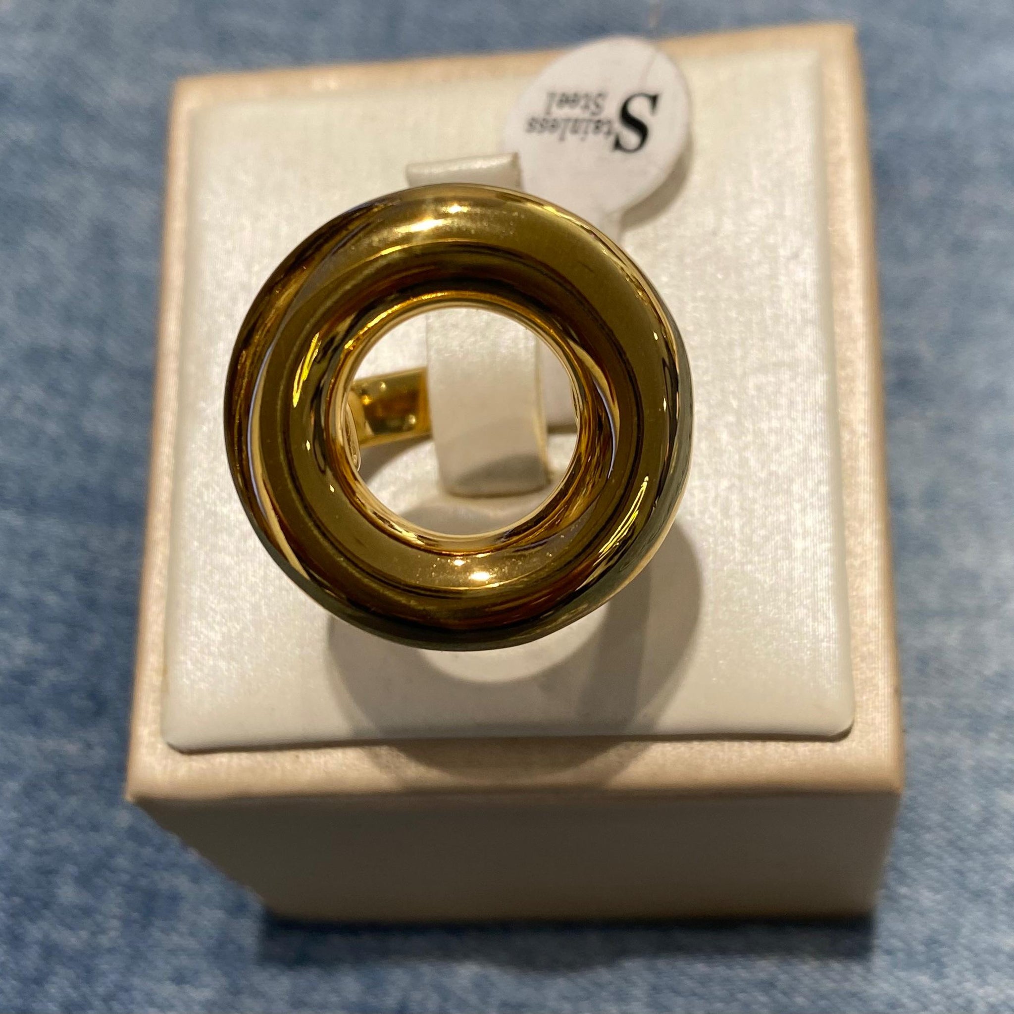 Anillo acero esfera