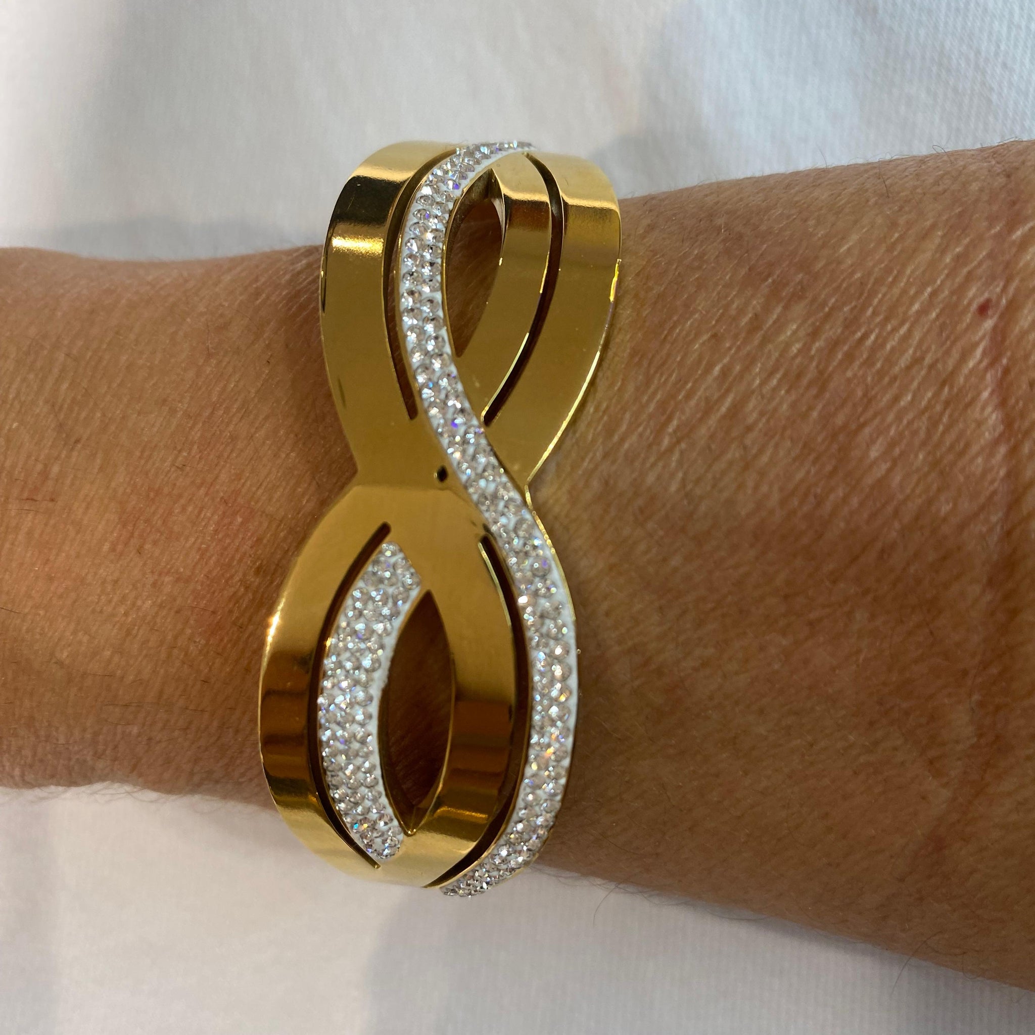 Pulsera infinito pedrería